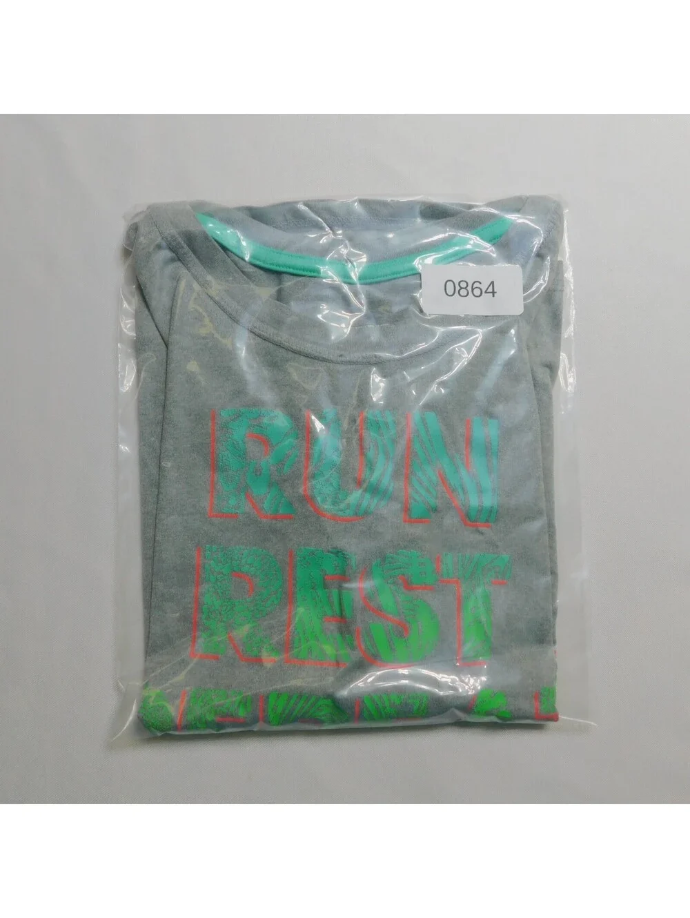 Old Navy Girls XL 14 Go Dry Active T Shirt Gray Run Rest Repeat Athletic Graphic